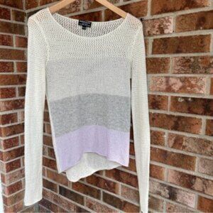 REPEAT Cashmere 100% Cashmere  crochet sweater